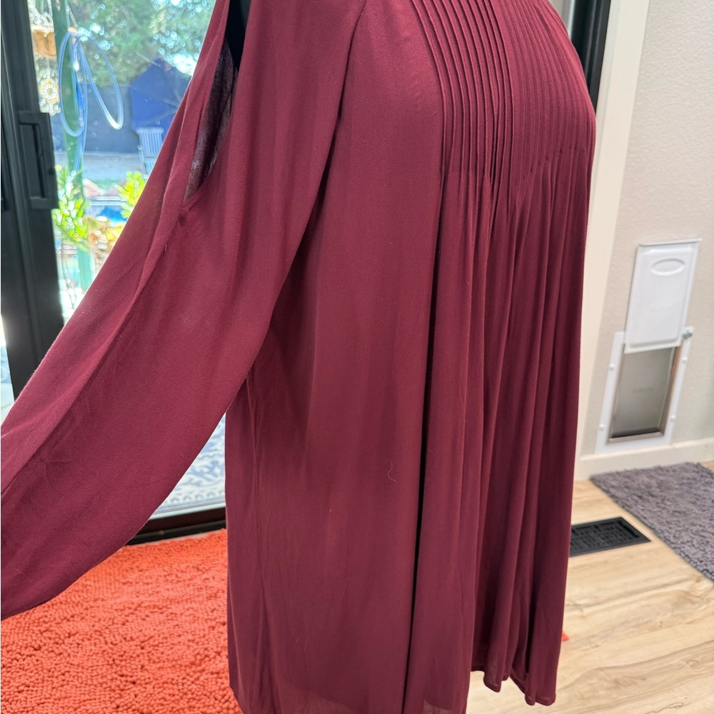 Old Navy XXL Burgundy Cold shoulder Dress #DR0017